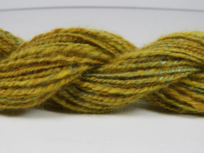 Handspun Wool and Silk Yarn: Summer Meadow